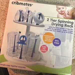 Brand New/Never Opened 2 Tier Spinning Drying Rack for Baby Bottles